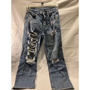 American Eagle Womens Highest Rise 90s Boyfriend Jeans Size 4 Regular Stretch